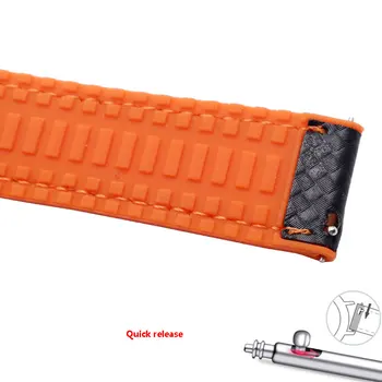 Въглеродни влакна силикон каишка за часовник с корпус от неръждаема катарама streel fit за Samsung Galaxy часовници Active Gear S2 S3 Sportt Watch Chain