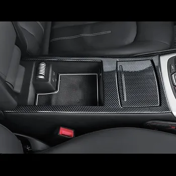 Въглеродни Влакна Цвета На Колата, Подлакътник Скоростна Чаша Вода Декориране На Рамката На Кутията Покритие За Audi A6 C7 A7 Интериора Кутия За Съхранение Панел Стикер