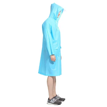 Възрастен дъждобран унисекс Мъже, Жени дъждобран водоустойчив дъжд пончо с качулка Ева многократна употреба окопи твърди горно облекло, спортно облекло
