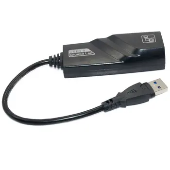 Външен свободен диск USB 3.0, Gigabit LAN, USB към RJ45 NIC RTL8153 чип обновяване на скоростта на мрежовата връзка