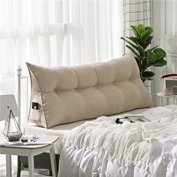 Высокосортная луксозна проста възглавница легла, двоен диван-легло татами мека чанта подвижна възглавница на леглото за сън