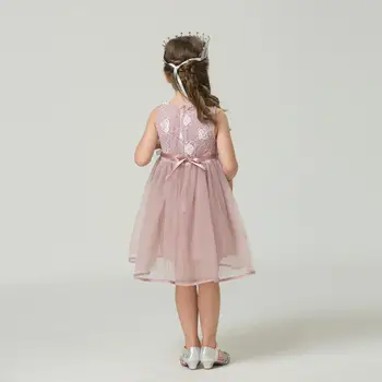 Годишният марка 2018 Princess Girl Dress Red Детски Дрехи Dresses for Girl Children Clothing Тийнейджърката Party Costumes 2 3 4 5 6 Year