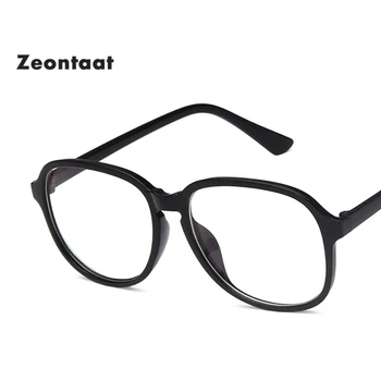 Големи Прозрачни Очила Марка Дизайнер Квадратна Рамка Жени Оптично Прозрачен Лен Очила С Розови Рамки За Очила