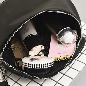 Голям капацитет на мода Дамски Ежедневни поясная чанта изкуствена кожа на гърдите чанта с цип черупки чанта Messenger bag 20#