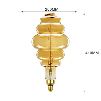 Голяма led лампа Dimmable Edison Bulb Софт E27 LED Filament Vintage Led lamp Big Beehive Decor Bulb 220V 4W light Bulb Super Warm