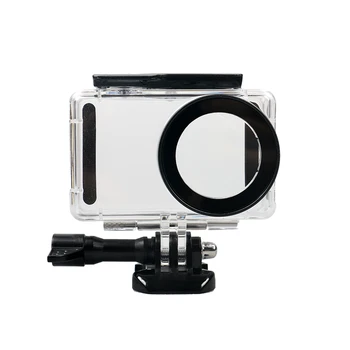 Гореща 6 в 1 комплект аксесоари за фотоапарат водоустойчив калъф + странична защитна рамка + силиконов калъф+капак на обектива калъф за Xiaomi Mi Jia Mini Cam 4K