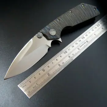 Гореща продажба SW джобен нож D2 стоманен нож, носещи сгъваем нож TC4 дръжката е от титанова сплав тактически къмпинг нож EDC инструмент