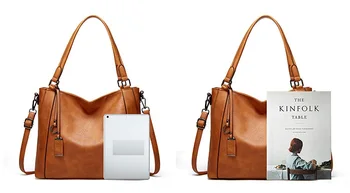 Горещи продажба жени естествена кожа чанта за жени Ежедневна чанта меки чанти, дамски много големи Crossbody чанта Sac нов C1465