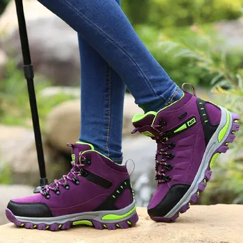 Градинска туризъм обувки за жени, водоустойчиви планински обувки скално Катерене обувки мъжки мини носимые треккинговые маратонки Trail Shoes