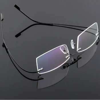 Гъвкава Памет Титановая Рамки За Очила Без Рамки Леки Оптични Очила Oculos Grau De Рамки За Очила На Жените И Мъжете 518