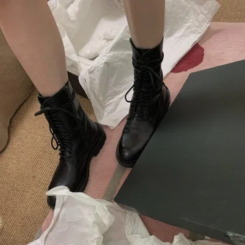 Дамски ботуши 2019 през цялата чорап еластична превръзка ежедневни личност изкуствена кожа единични обувки дамски къси ботуши Пролетната мода Tide zapatos