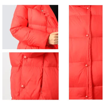 дамски дълъг naka яке парк горна дреха с качулка стеганое палто женски плюс размера на памучни дрехи топло мода високо качество 19-079