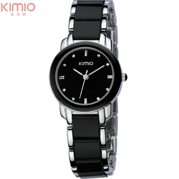дамски кварцови часовници мода дама гривна часовник KIMIO марка 2017 подарък часовник рокля часовници луксозни дамски ръчен часовник златни