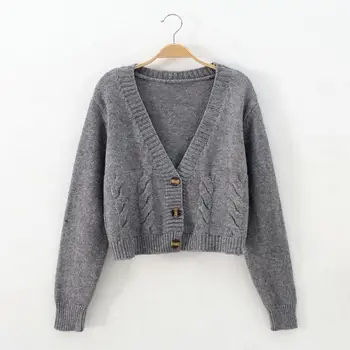 Дамски пуловери есен 2020 трикотаж палто женски есенно зимен пуловер, жилетка Femme Chandails Pull Hiver