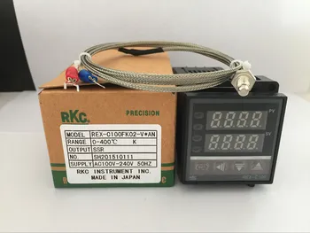 Двоен дигитален регулатор на температурата на RKC PID REX-C100 с термопарой K, SSR изход