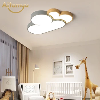 Двойна изчислителни Led таван осветление с дистанционно управление сив тавана лампа за дневна детска спалня осветителни тела