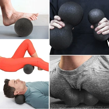 Двойна масажна топка набор от ЕНП лакрос Миофасция топката лек фитнес тяло фасция масаж йога упражнения за облекчаване на болката
