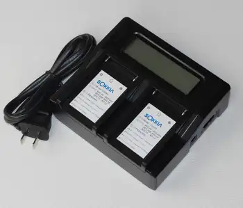 Двойно зарядно устройство с LCD дисплей за батерията SOKKIA BDC46 BDC46A BDC46B BDC58 BDC70 BT-L2