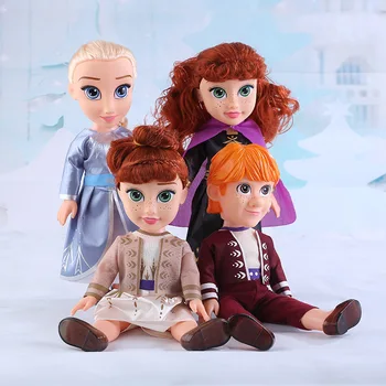 Действие ледената Принцеса кукли 33 см Анна Елза Кристофф cosplay партия играчки за деца оригинален замразени 2 модел кукли подарък за рождения Ден на играчки