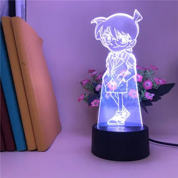 Детектив Конан калъф APP Control 3d настолна лампа японското аниме закрит подарък лека нощ нощна атмосфера неонова реклама аниме светлина