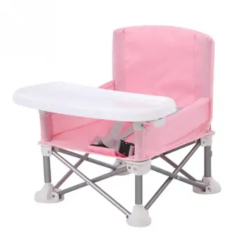 Детска маса и стол от алуминиева сплав 0-3 години Детска безопасност многоцелеви преносим детски сгъваем стол с табела