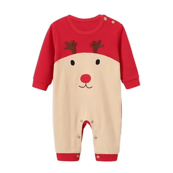 Детски дрехи пълен ръкав памук infantis детски дрехи гащеризон карикатура костюм ropa bebe новородено момче момиче на Коледно облекло