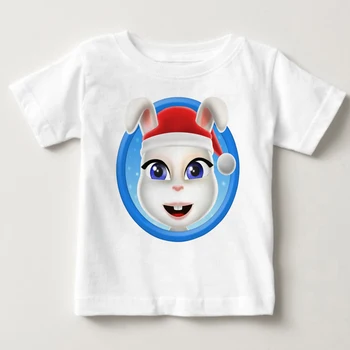детски любимите си онлайн игри can speak Tom cat щампи момче тениска годишният топ тениска котка и неговите приятели мультяшные костюми MJ