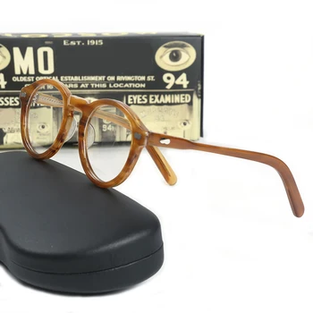 Джони Деп Optical Спектакъл Frame Eyeglasses Men MILTZEN Style With Case&Box Computer Clear Lens Eyeglasses Frame Male YQ003