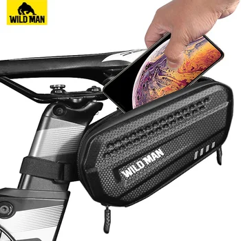 Див човек водоустойчив мотор хвостовая чанта твърда обвивка Колоездене задната седалка чанта под наем седлото чанта светлоотразителни аксесоари за велосипеди