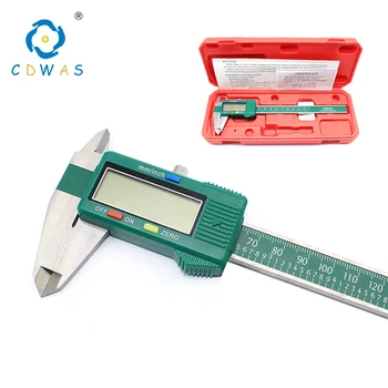 Дигитален дисплей штангенциркуль от неръждаема стомана 0-150 мм 0.01 точност ръководят LCD Електронен штангенциркуль водоустойчив измервателен инструмент