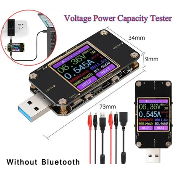 Дигитален тестер за напрежение USB зареждане на Bluetooth PD протокол Battery Clipping Test Line тестване на хранителни източници