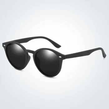 Дизайн на марката поляризирани слънчеви очила с кръгли очила на Мъже, Жени покритие на шофиране слънчеви очила с UV400 нюанси очила Oculos de sol