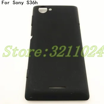 Добро качество на новата делото на батерията калъф за Sony Xperia L S36h C2104 C2105 капак на отделението за батерията +лого