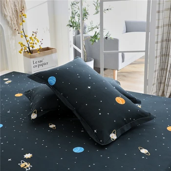 Домашен текстил комплект постелки 3-4шт Вселената звездното небе пухени чаршаф калъфка за възглавница е подходяща за деца, възрастни Поп Кралицата един размер