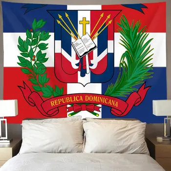 Доминиканската Република Флаг На Стената Гоблен Хипи Изкуството За Домашен Интериор