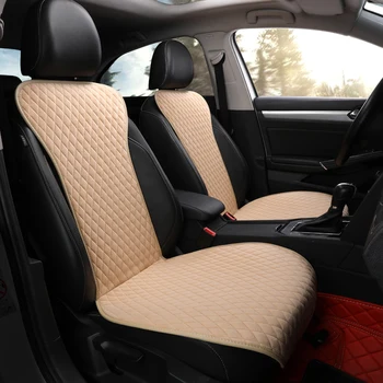 Дръжте на топло изкуствена кожа столче за кола не се движи отпред / отзад престой на автомобили възглавници дишащ протектор не е студено през зимата Y4 X36