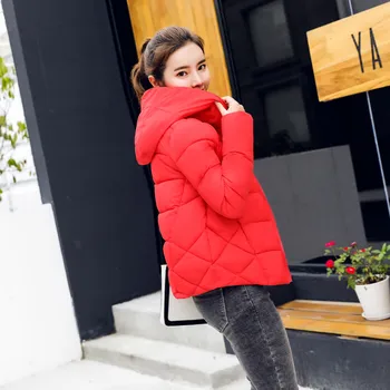 Евтини търговия на Едро 2018 нов есен зима продажба на дамска мода ежедневни топло яке женски основните палто GZG-168
