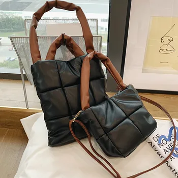 Елегантен женски голяма пазарска чанта под мишницата 2021 нов висок клас изкуствена кожа дамски дизайнерска чанта с голям капацитет на рамото чанта