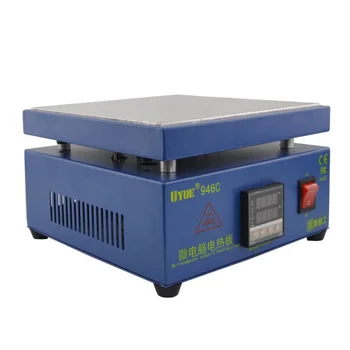 Електронна станция за предварително загряване на плочите, за печатни платки SMD BGA Preheater Digital Thermostat Платформа Heating Plate Preheating Station Uyue