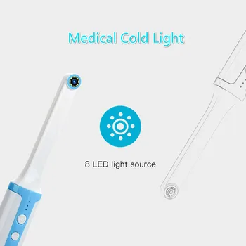Ендоскоп безжична камера 2020 вифи устни KODAK мини интраоральный с инструмент за разглеждане на светлина Led в реално време, Видео-зубоврачебным от диагностично -
