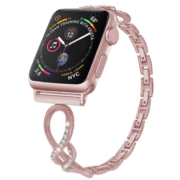 жена диамантена каишка за apple watch 3 каишка 38 мм 42 мм подмяна на метална каишка за apple watch 6 каишка 44 мм 40 мм iwatch serice 5 4