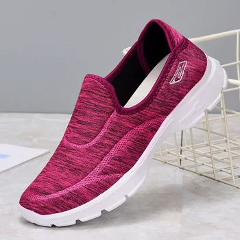 Жена Ежедневни обувки на нови приходи удобни дишащи дамски маратонки с мека подметка леки, дишащи обувки на открито обувки