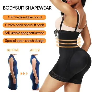 Жените Shapewear Butt Lifter Талия Корема Контрол Body Shaper Бельо Hip-Butt Подобрител Подложки Отслабване Бельо Контрол Гащи
