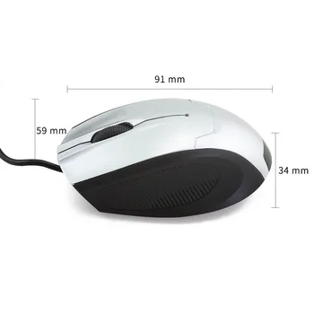 Жичен мишката, 1600DPI, мини оптичен игри ергономичен Mause USB кабел лекота преносими мишка за геймъри лаптоп PC Desktop