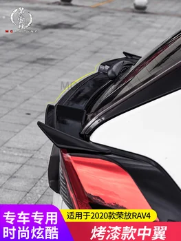 За 2019 2020 новия Toyota RAV4 спойлер с високо качество ABS материал на колата на задното крило Устна спойлер в цвета на грунд