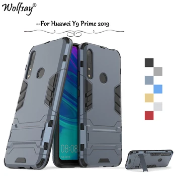 За Huawei Y9 Prime 2019 Case противоударная гумена твърда задната част на кутията на PC калъф за телефон Huawei Y9 Prime 2019 калъф Huawei Y9 Prime 2019