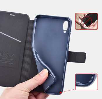 За Huawei Y9S Case 2019 силиконова делото флип калъф Huawei Y9S изкуствена кожа за седалките телефони на Корпуса за HuaweiY9S Y 9S Y9 S