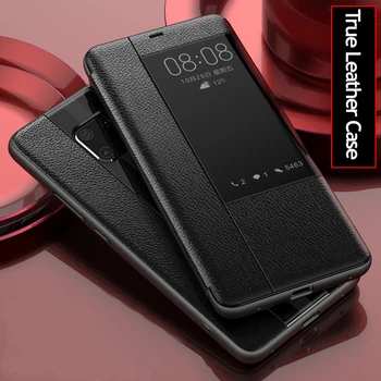 За Huawei Капитан 20 кожен калъф луксозни естествена кожа флип калъфи за Huawei Капитан 20 Pro / Капитан 20 X / Капитан 20 RS калъфи за телефони