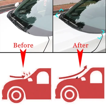 За Kia Stinger 2018-2020 САМ Car Seal Strip Windshed Spoiler Filler Protect Edge Weatherstrip Stripes Sticker Auto Accessories