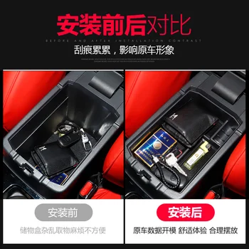 За Mitsubishi Eclipse Cross 2018 2019 Car-Car Styling Central armrest box кутия за съхранение на бижута аксесоари за автомобили